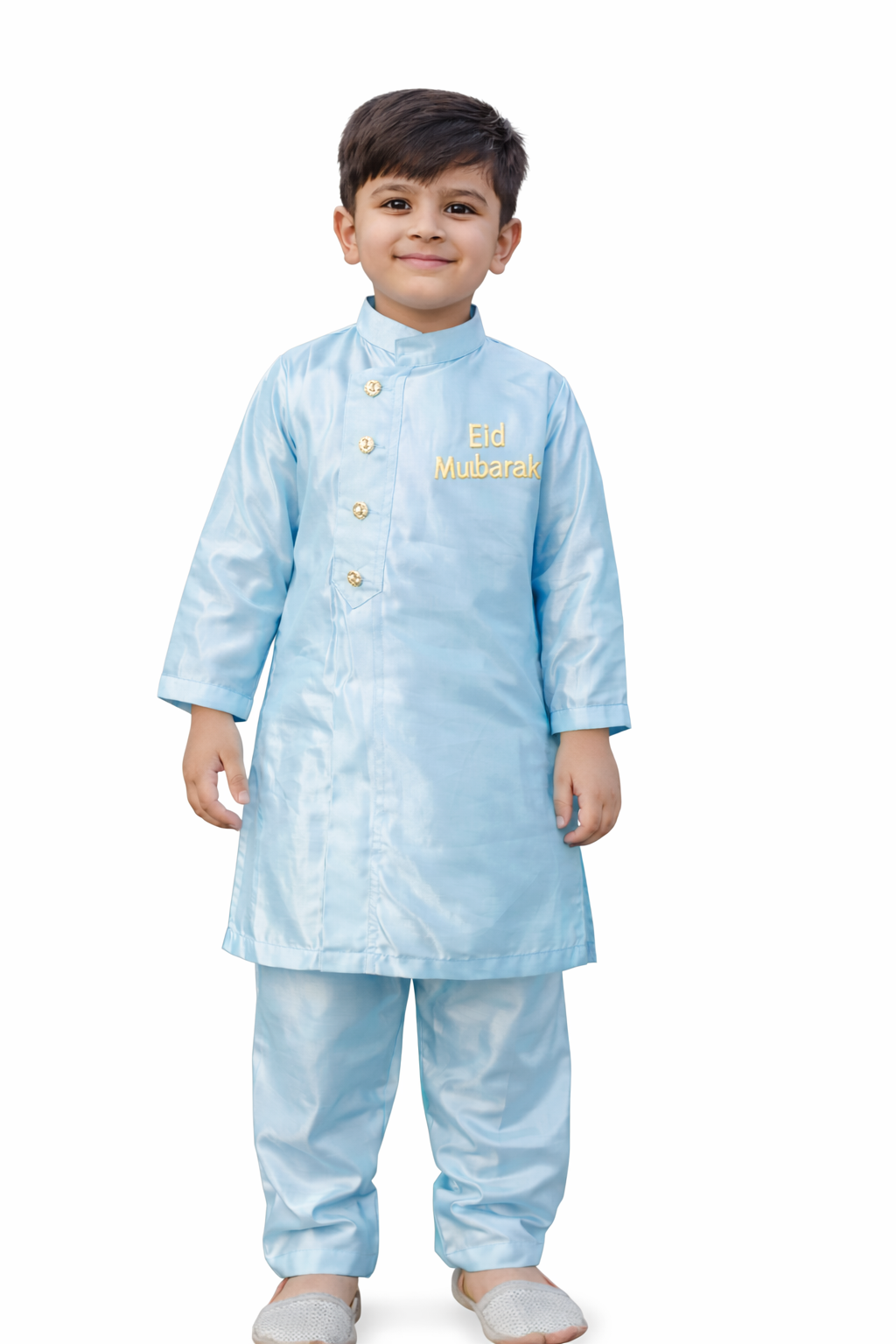Personalised Kids Eid Kurta Set – Pure Soft Summer Cotton with Custom Name Embroidery | Eid-ul-Azha Special