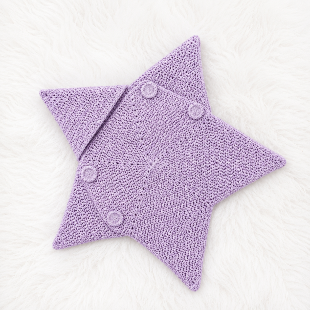 🌟 Luxury Handmade Crochet Star Baby Cocoon with Hood – Premium Winter Collection | Available in Off-White, Red, Pink & Lilac ⭐👶🧶
